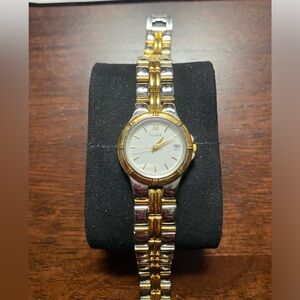 Pulsar silver and gold stainless steel watch